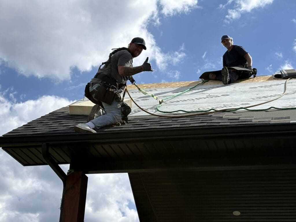 Bill Green and Aaron - Co-Owners on Job Site